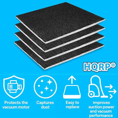 HQRP 4-Pack Foam Filter compatible with Kenmore Progressive & Whispertone CF-1 86883 86880, Panasonic MCV9568, for 116.21714, 21514, 21614, 23613 Canister Vacuum Cleaners