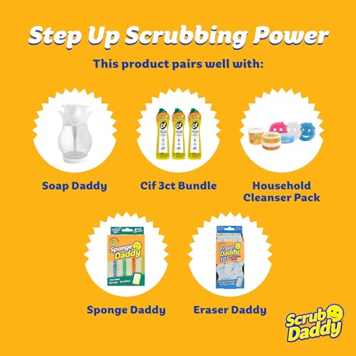 Scrub Daddy Scratch-Free Multipurpose Kitchen Sponges - Bulk Dish Sponges for Kitchen, Bathroom, Household Cleaning & More - Made with BPA-Free Polymer Foam (5 Count) (Pack of 2) - size: 5 Count (Pack of 2)