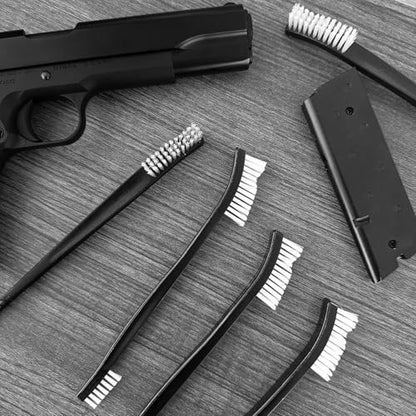 20Pcs Nylon Gun Cleaning Brushes Gun Cleaning Kit Supplies 7" Inch Universal Bristle Detailing Brush Set for Pistol Rifle Shotgun Firearm Cleaner Tools Range Maintenance Accessories