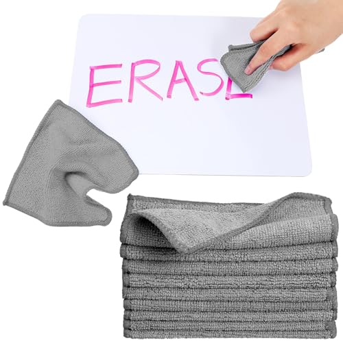 Tanlade 30 Pcs Dry Erase Cloth,6 X 6 Inch,Gray - color: Gray, size: 6 x 6 Inch