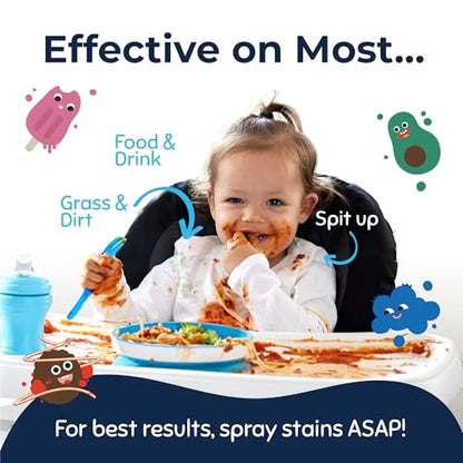 Miss Mouth's Messy Eater Stain Treater - 32oz Refill - Newborn & Baby Essentials - No Dry Cleaning Food, Grease, Coffee Off Laundry, Underwear, Fabric - style: Single (32oz)