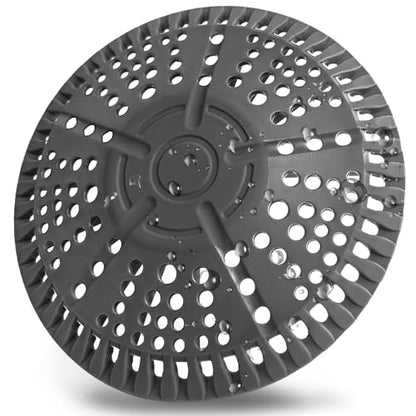 Shower Drain Hair Catcher, 5.5in Shower Hair Catcher Large Premium Silicone Drain Protector Strainer, Shower Drain Cover for Shower Room, Floor Drain, Bathroom Sink, Dark Grey - size: 1 Pack - 5.5in