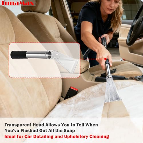 TunaMax Extractor Tool Hand Wand with Clear Head, Car Detailing Vacuum Wand