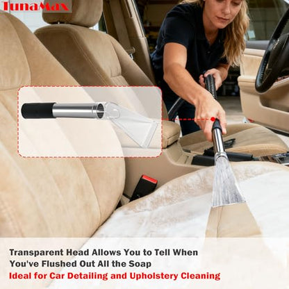 TunaMax Extractor Tool Hand Wand with Clear Head, Car Detailing Vacuum Wand