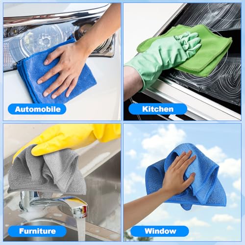 Tanlade 30 Pcs Dry Erase Cloth,6 X 6 Inch,Gray/Green/Blue - color: Gray/Green/Blue, size: 6 x 6 Inch