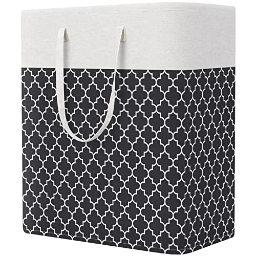 StorageRight Laundry Basket Hamper, 100L Clothes Storage, Clover Black - color: Clover Black, size: 100L