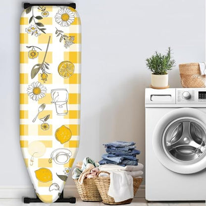 Nuxovilar Yellow Gingham Lemons Ironing Board Cover 15x54 Polyester - color: Ycr01976, size: 15×54 inch