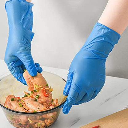 Daddy's Choice Nitrile Gloves 100Pcs 1000 Pcs Disposable Blue, Small/Medium/Large/XLarge, No Latex No Powder - size: Medium (Pack of 100), style: Blue-100 Pcs