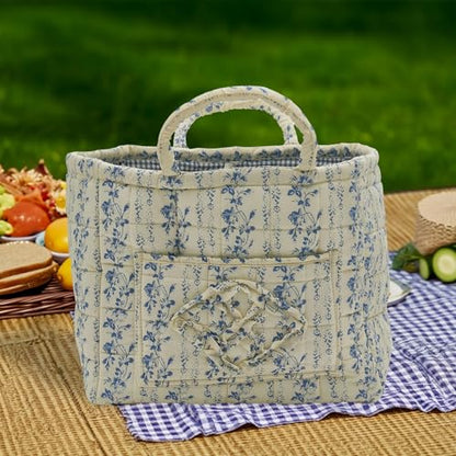 Boho Fabric Storage Basket, Large Capacity Laundry Basket, 12.2'' x 10.23'' x 10.23'' Collapsible Laundry Hamper with Easy Carry Handles (B Multi-Color 5, L) - color: B Multi-Color 5