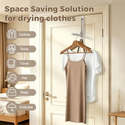 Over The Door Hanger & Drying Rack - color: Beige-2(M2)
