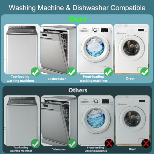 Eiito Hat Washer Cage, Hat Washer for Washing Machine/Dishwasher with Mesh - color: 1Pack white with mesh