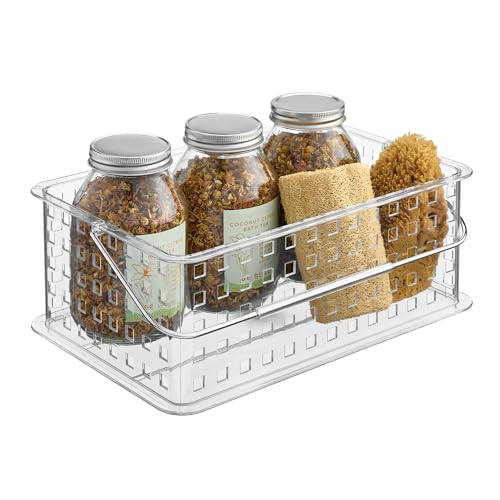 iDesign Large Stackable Shower Caddy Basket, Clear - style: Pack of 1