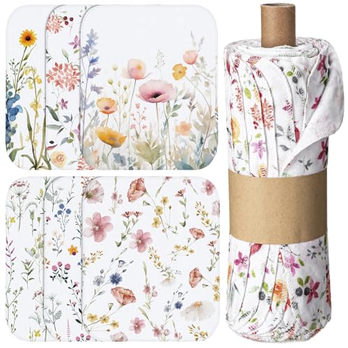 36 Pack Reusable Kitchen Cloths Cotton Towels, Wildflowers - style: Wildflowers