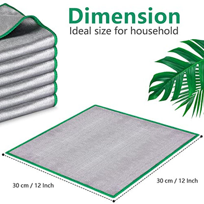 Airlab Glass Polishing Streak Free Miracle Cleaning Cloth, Sliver-Green - color: Sliver-green