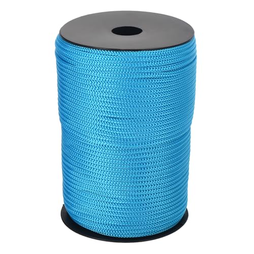 MECCANIXITY 5/32 Inch Braided Polypropylene Rope 328ft Lake Blue - color: Lake Blue, size: 5/32 Inch