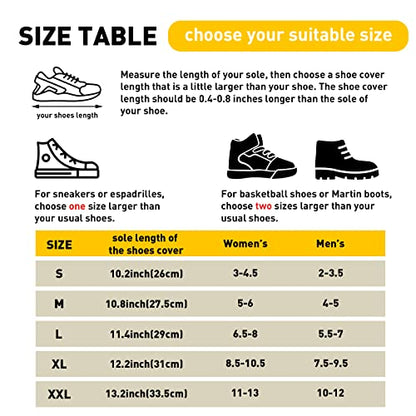MODIGT Rain Boot Shoes Cover Men Women Waterproof Anti-Silp PVC Shoes Cover Reusable & Foldable Overshoes for Cycling Fishing Washing - size: XX-Large