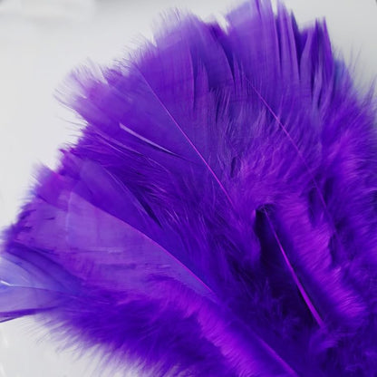 Turkey Feather Dusters for Cleaning Home Blinds Kitchen car Office, Eco-Friendly Reusable （2 pcs Purple） - color: Purple