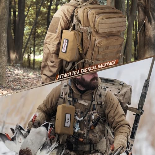 LIVANS 2 Pack Tactical Ammo Storage Bag for Bullet - color: Khaki-2 Pack