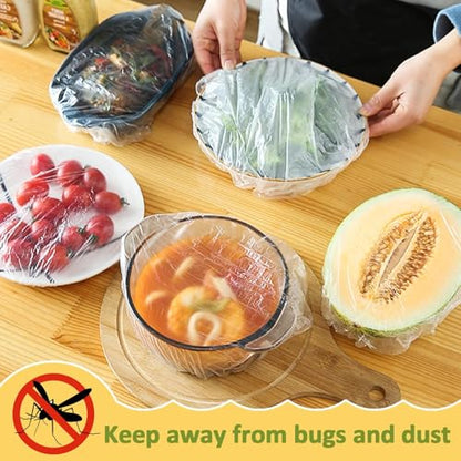 MAQIHAN 200 Bowl Covers for Bread Proofing - Medium Plastic Wrap for Food - size: Medium