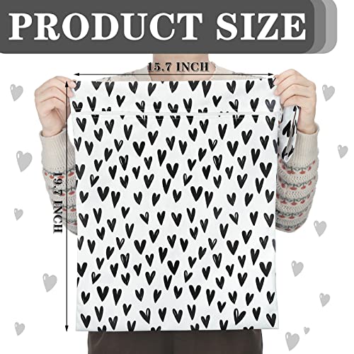 Shappy 2 Pack Wet Dry Bag Travel Laundry Waterproof,Solid Gray, Heart - style: Solid Gray, Heart