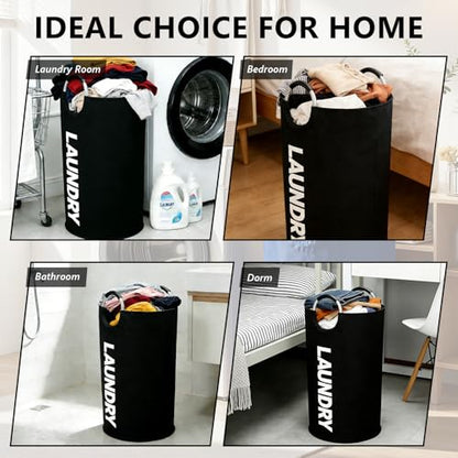 A Large 90 Liter Laundry,Black - color: black