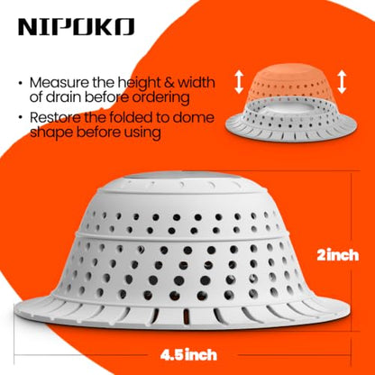 Bathtub Drain Strainer Silicone Bathroom Stopper Fixture Accessories