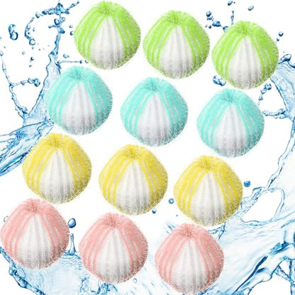 Blulu 12 Pieces Pet Hair Remover for Laundry, Fresh Color - color: Fresh Color