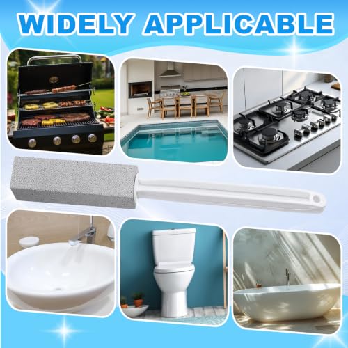 15 Pack Pumice Stone Toilet Bowl Cleaner with Extra Long Handle - style: Long Handle