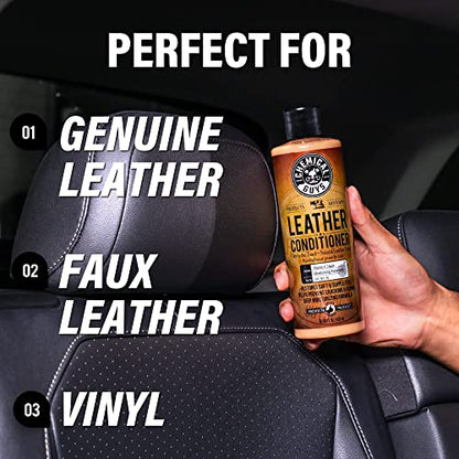 Chemical Guys, Leather Cleaner & Conditioner Kit for Cars & Home, 2 x 16 oz - style: 16 Fl Oz KIT