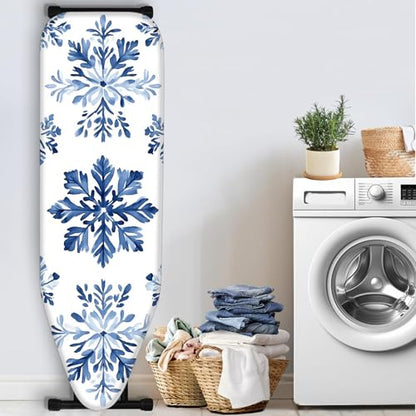 Nuxovilar Blue Snowflake Ironing Board Cover 15x54 Inches Polyester - color: Yvc03503, size: 15×54 inch