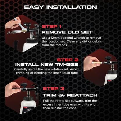 Tornador TornadorMax TM-002 Spring Rotate Set | Factory Replacement Component for Z-030 | Stainless Steel, Rust-Resistant, Simple to Install | for Maintaining Pneumatic Tool Rotation Performance - style: Z-030 Compatible (TM-002)