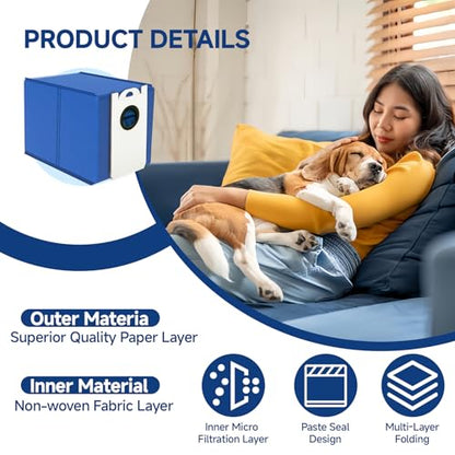 6-Pack Dust Vacuum Bags for Bobsweep Ultravision & Ultravision Pet Self-Emptying Robot Vacuum Cleaner Replacement Parts Accessories, 6L Large Capacity Disposable Dust Bags for Dustin - color: 6 Pack