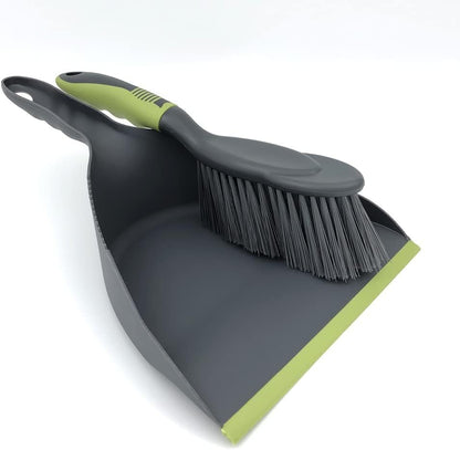 Dust Pan Broom Dustpan Brush - Dust Pans with Brush, Hand Broom and Dustpan Set, Handheld Broom and Dustpan Set, Used to Clean Floors, Tables, Animal Cages, PET Fiber Bristles (3pcs) - size: 3 count