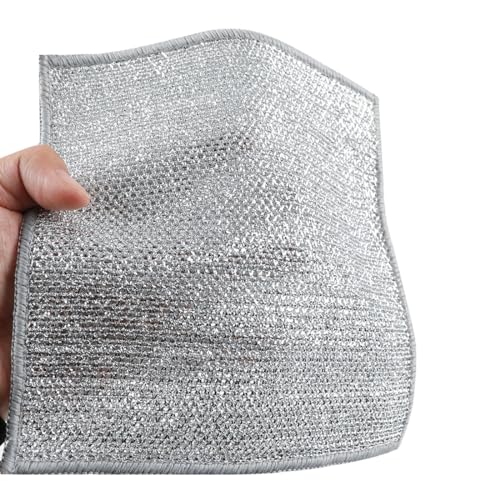 10 PCS Double Layer Stainless Steel Wire Cleaning Cloths for Kitchen