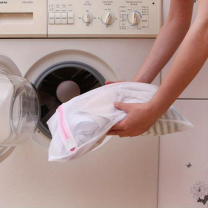 4Pcs Mesh Laundry Bags with Zipper, Durable Wash Bags for Delicates, Bras, Lingerie, Socks and Underwear, Protective Laundry Organizer Bags for Washing Machine and Travel Storage