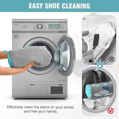 Shoe Washing Machine Bag, Shoe Laundry Bag for Washer and Dryer - color: Gray, size: 1 PACK