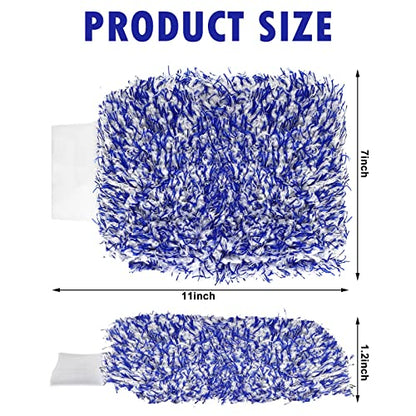 Tallew 5 Pcs Microfiber Car Wash Mitt for Car Washing 7 x 11 Inch, Classic - color: Blue, Black, Red, White, Grey
