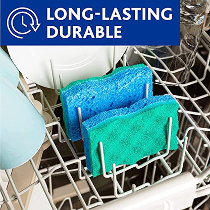 O-Cedar Scrunge Multi-Use Scrub Sponge (Pack of 6) Non-Scratch, Odor-Resistant, All-Purpose Scrubbing Sponge Safely Cleans All Hard Surfaces in Kitchen and Bathroom - size: 6 Count (Pack of 1)