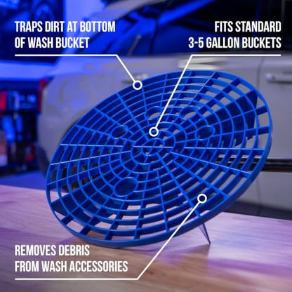 VIKING Bucket Car Wash Grit Trap Insert, Blue, 1 Pack - color: Blue, size: 1 Pack