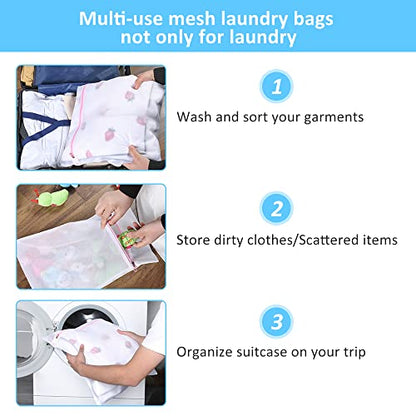 GOGOODA Mesh Laundry Bags for Delicates Durable Protective Wash Bags - size: 1XXL, 1XL,1L,1M,1S,2 bra bags