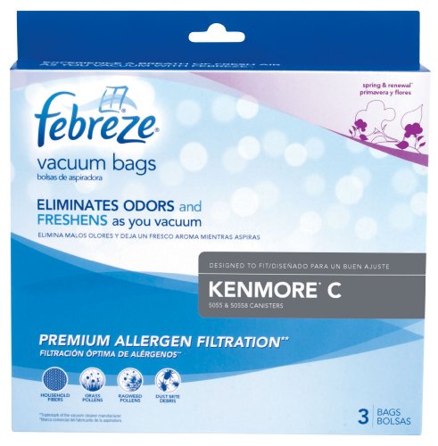 Kenmore C Febreze(R) Vacuum Bags, 3 Pack, New Genuine OEM Part, 21R51