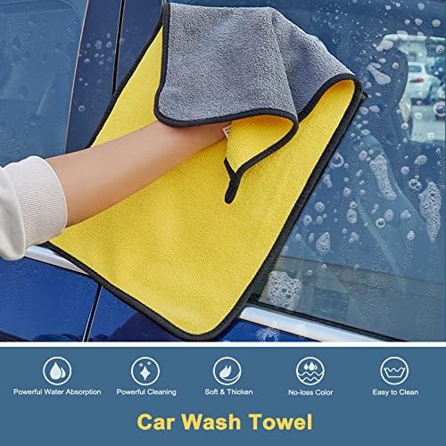 YeewayVeh 43" Car Wash Brush Mop Kit with Mitt, Yellow/Black