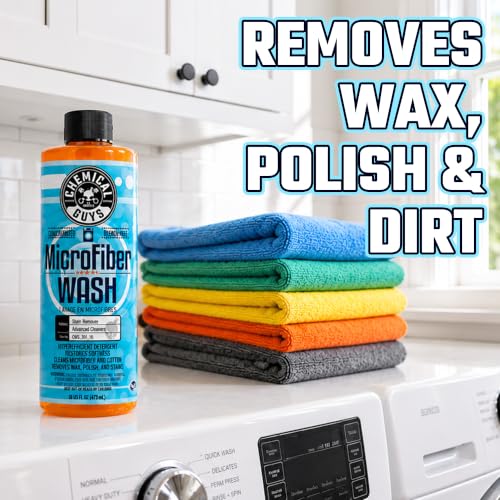 Chemical Guys, Microfiber Wash Detergent, Towel & Pad Deep Clean, 32 oz - size: 32 Fl Oz (Pack of 1)