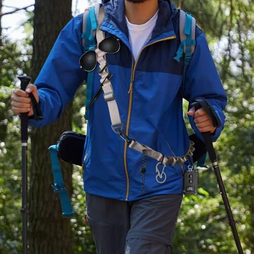 2-Pack Multifunctional Camping Utility Hanging Straps, Adjustable Tent Ropes, Outdoor Backpack Crossbody Shoulder Straps for Gear Storage, Trekking, Hammock Hanging Accessories