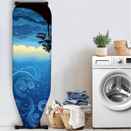 Nuxovilar Starry Sky Mountain Ironing Board Cover 15x54 Polyester - color: Yvc02678, size: 15×54 inch
