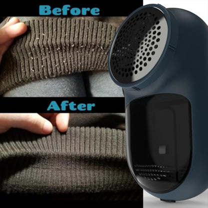 Rechargeable Fabric Shaver, Magictec Lint Remover Sweater Defuzzer Lints Fuzzs Pills Pilling Trimmer for Clothes and Furniture -Battery Operated Blue - color: Blue