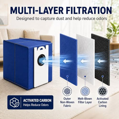 8-Pack 6L Vacuum Bags for bObsweep UltraVision & UltraVision Pet