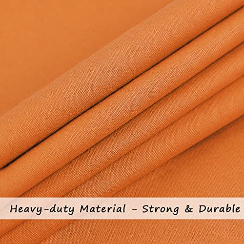 Cotton Canvas Laundry Bag with Handles & Drawstring Straps, Heavy Duty Extra Large Laundry Bags for Laundromat and Household, 25.5x34 Inch, Orange - color: Orange