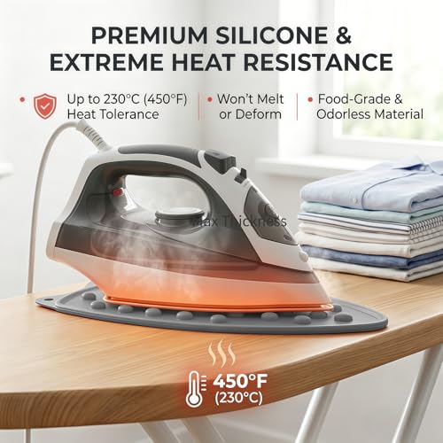Silicone Iron Rest Pad, Gray - color: Gray