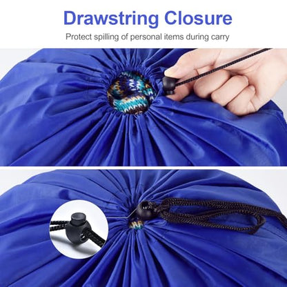 OTraki Medium Laundry Bag 20x24 Inch Drawstring Travel Laundry Bags Durable Dirty Clothes Organizer Machine Washable Delicates Lingerie Wash Bags Drying do not exceed 176℉ Blue - size: 20x24 inch